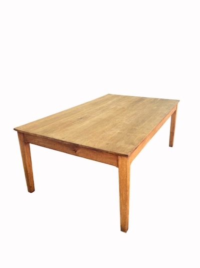 table ancienne de ferme grande en chene massif clair